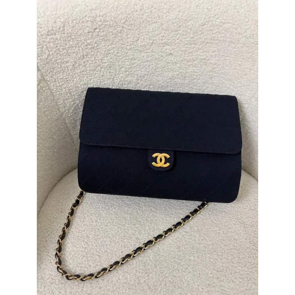 Sale ends 4/20 Vintage Chanel Shoulder Bag Half Flap